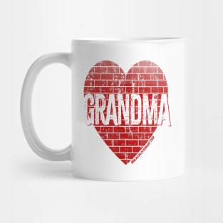 Grandma Red Heart Wall Mug